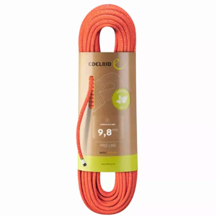 Ropes & Cordage * | Edelrid Heron Eco Dry 9.8Mm Fire