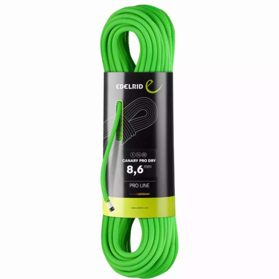 Ropes & Cordage * | Edelrid Canary Pro Dry 8.6Mm