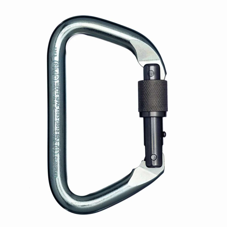 Carabiners & Quickdraws * | Smc Nfpa Large Steel Locking Carabiner