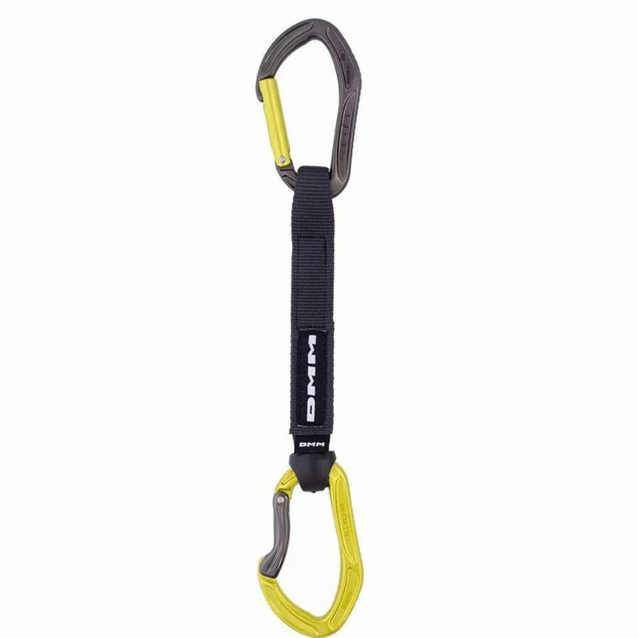 Carabiners & Quickdraws * | Dmm Alpha Sport Quickdraw Titanium / Lime