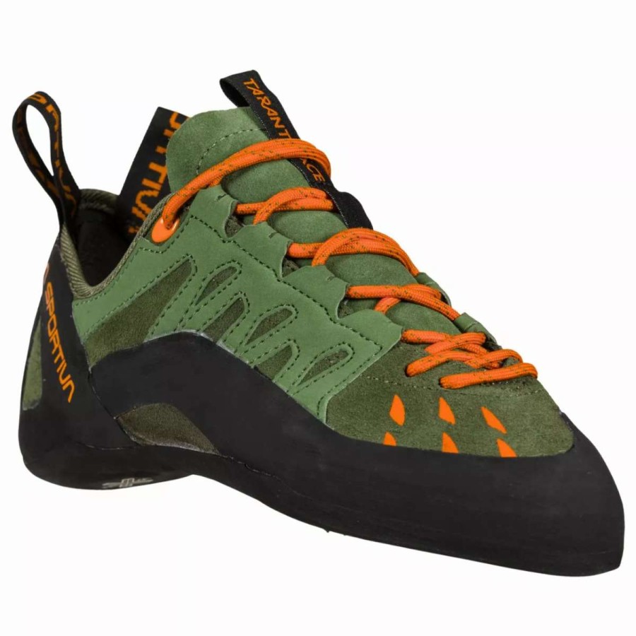 Climbing Shoes * | La Sportiva Tarantulace Men'S Olive / Tiger