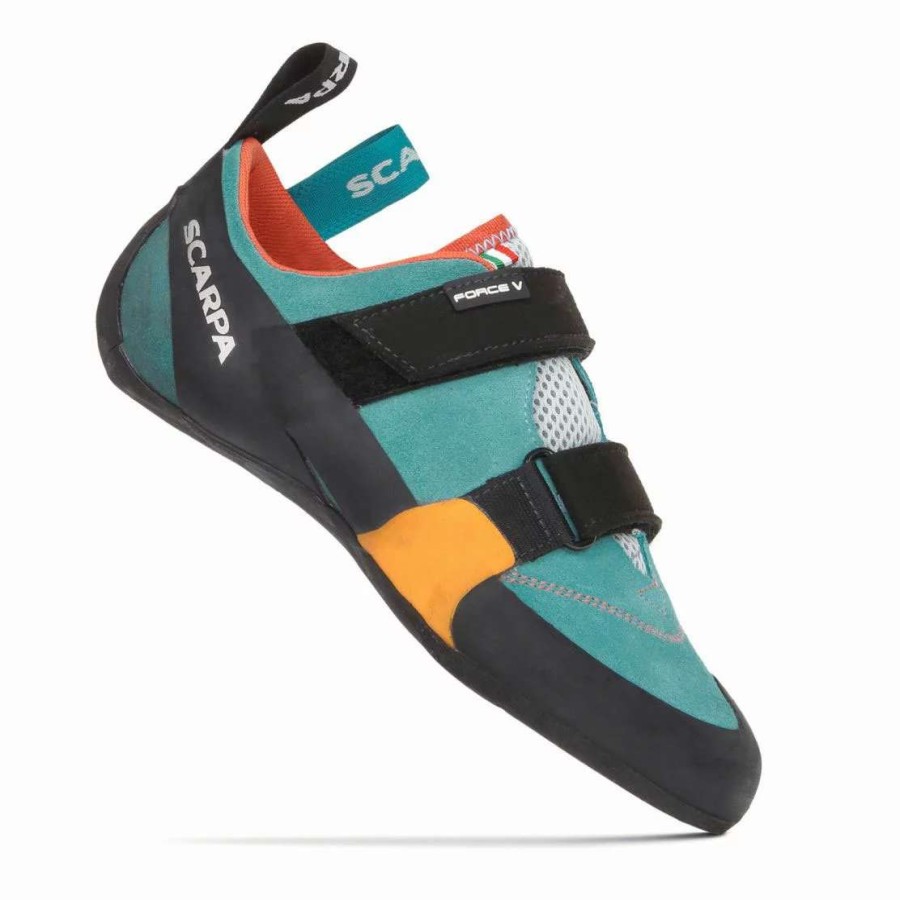 Climbing Shoes * | Scarpa Force V Women'S Icefall / Mandarin Red