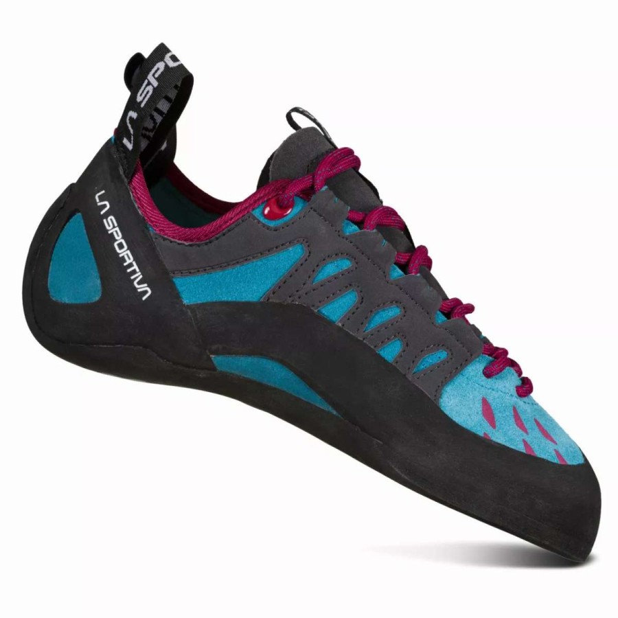 Climbing Shoes * | La Sportiva Tarantulace Women'S Topaz / Red Plum