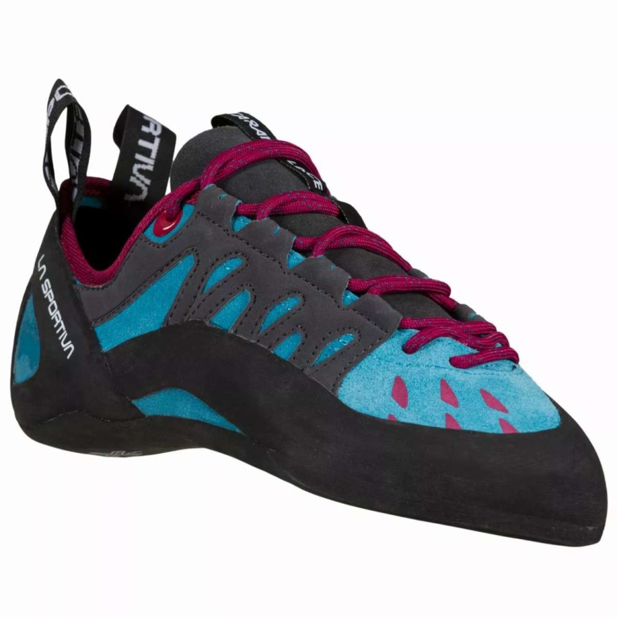 Climbing Shoes * | La Sportiva Tarantulace Women'S Topaz / Red Plum