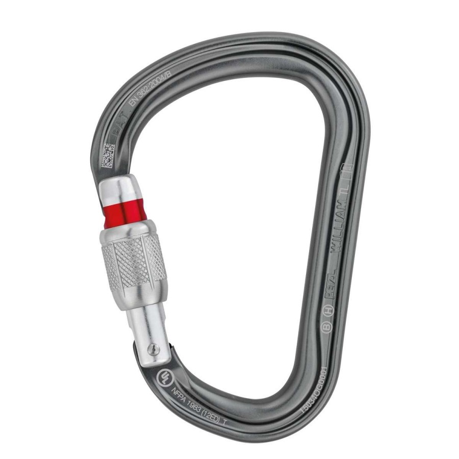 Carabiners & Quickdraws * | Petzl William Screw-Lock