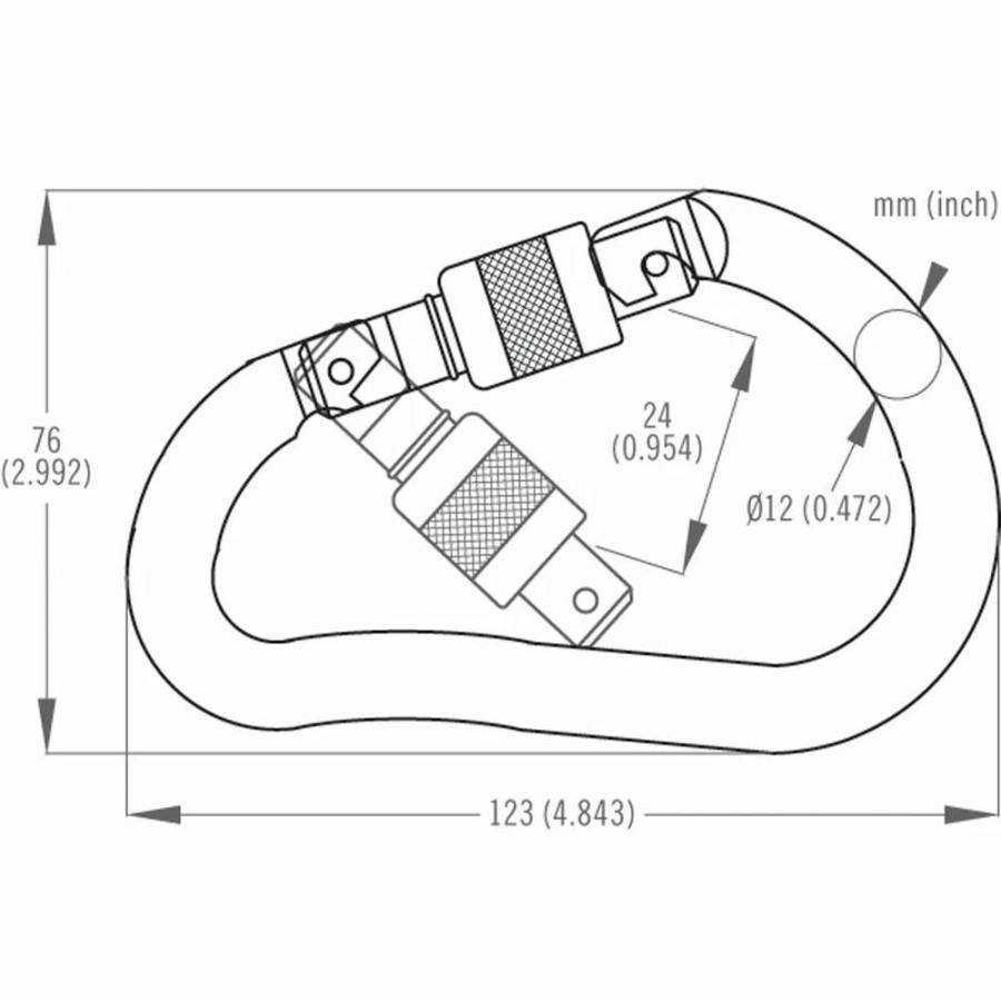 Carabiners & Quickdraws * | Dmm 12Mm Boa Steel Screwgate