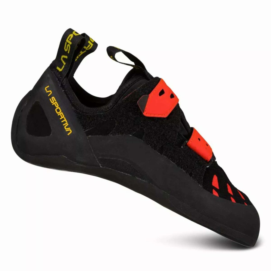 Climbing Shoes * | La Sportiva Tarantula Men'S Black / Poppy