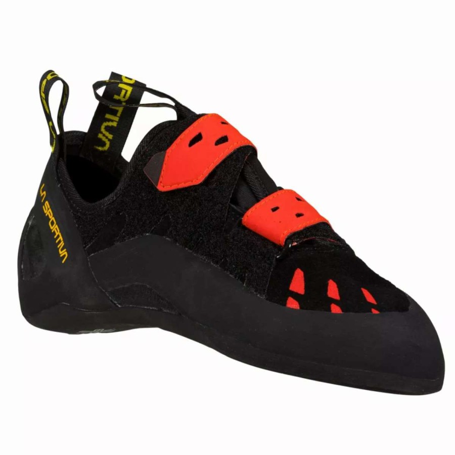 Climbing Shoes * | La Sportiva Tarantula Men'S Black / Poppy