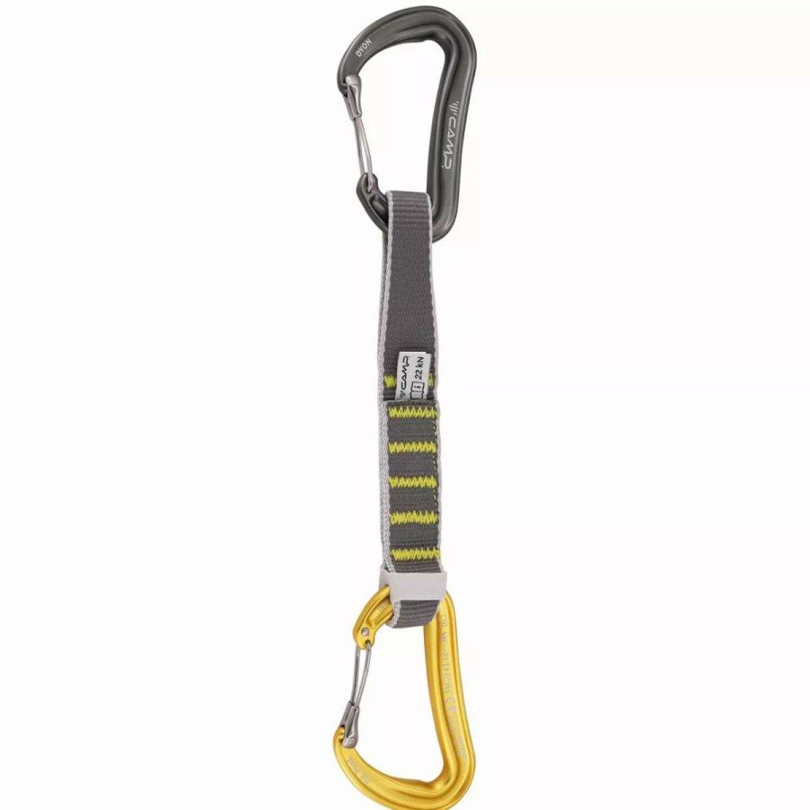 Carabiners & Quickdraws * | Camp Dyon Express Ks Quickdraw Gunmetal / Yellow