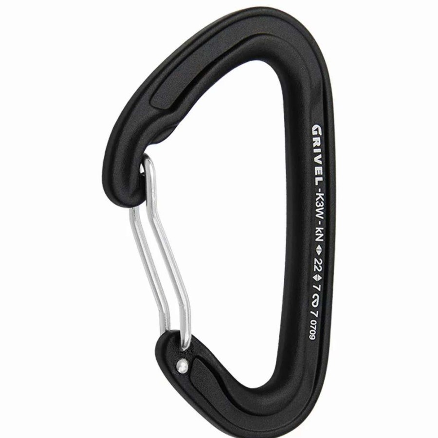 Carabiners & Quickdraws * | Grivel Plume Wire Anodized Black