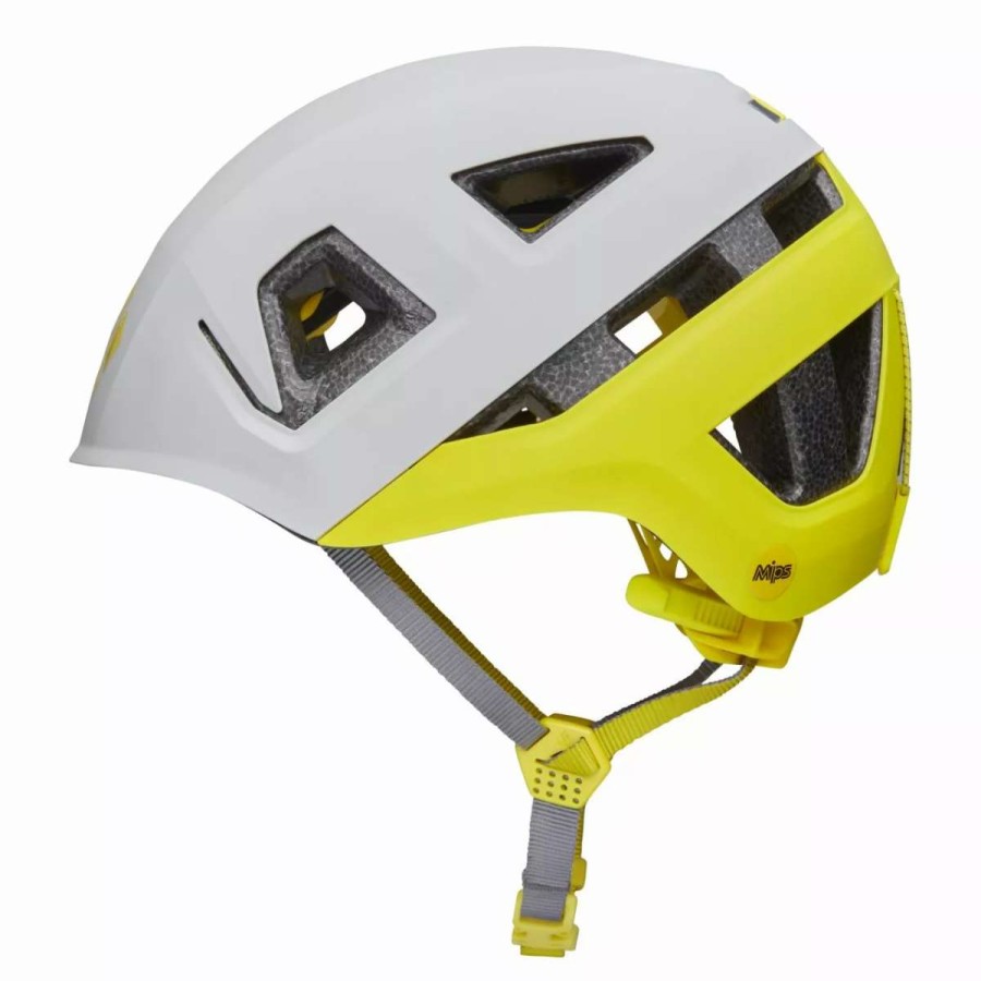 Helmets * | Black Diamond Capitan Helmet Mips Kid'S Alloy / Ultra Yellow