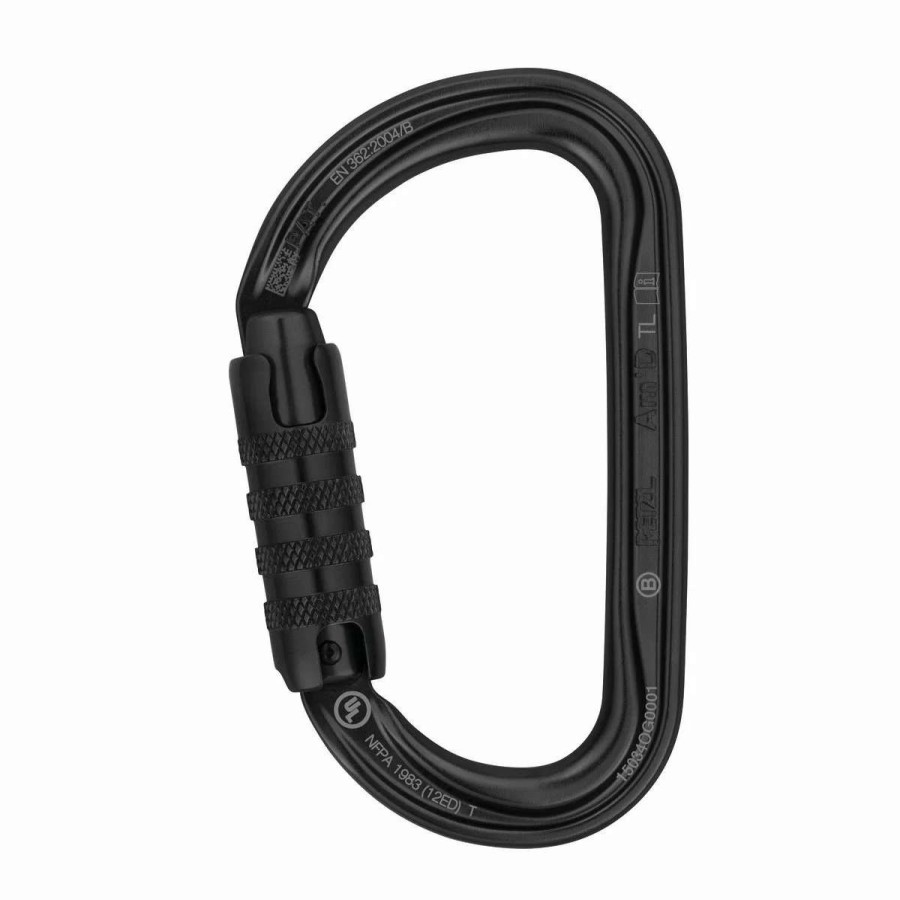 Carabiners & Quickdraws * | Petzl Am'D Triact-Lock Black